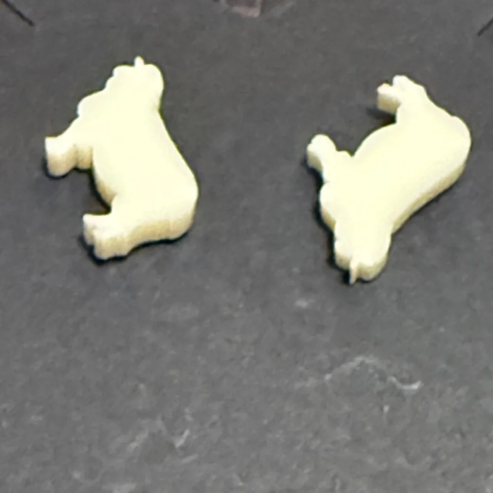 Farm Animal Stud Earring Set 🎄‎ Handmade Goat, Sheep & Steer | Stocking Stuffer